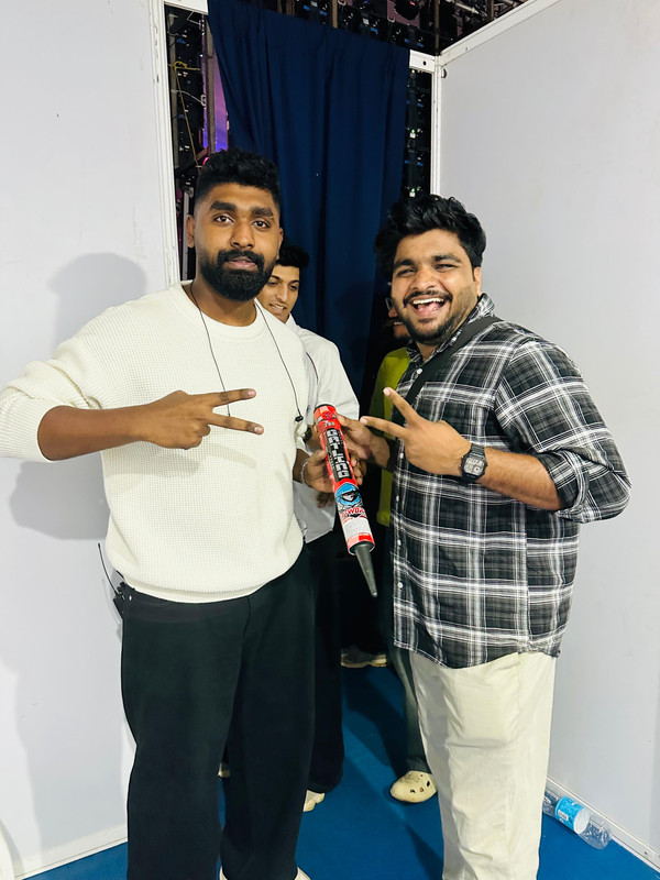 Muhammad Ansar with celebrity Hanan Shah for an official collaboration.