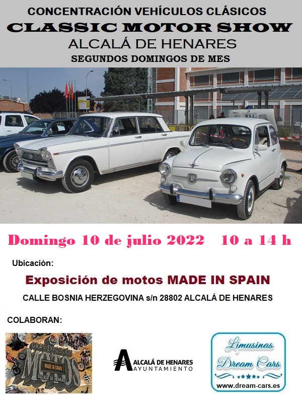 CLASSIC MOTOR SHOW Alcalá de Henares 2ºs domingos de mes - Página 21 Cartel-07-22