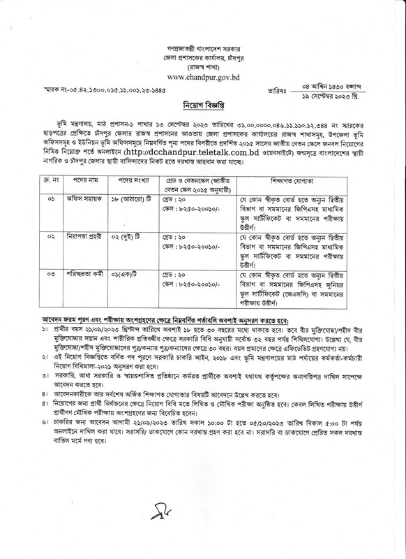 Chandpur-DC-Office-Job-Circular-2023-PDF-1