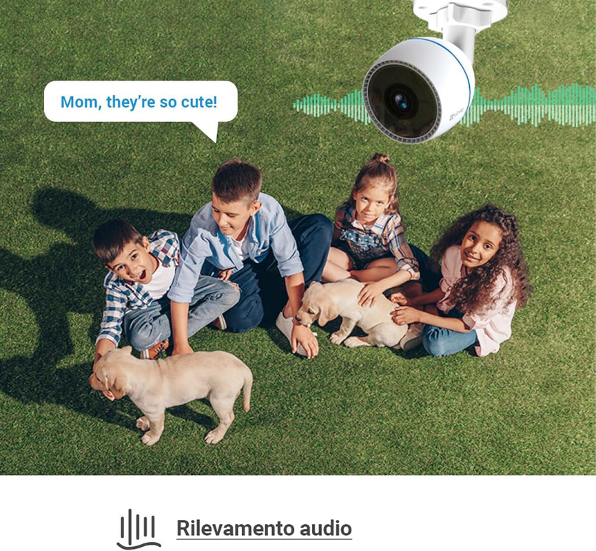 EZVIZ H3c - Telecamera WiFi da Esterno 2MP