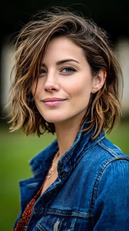 Whimsical Waves: The Playful Bob - Bob Hairstyles for Fine Hair