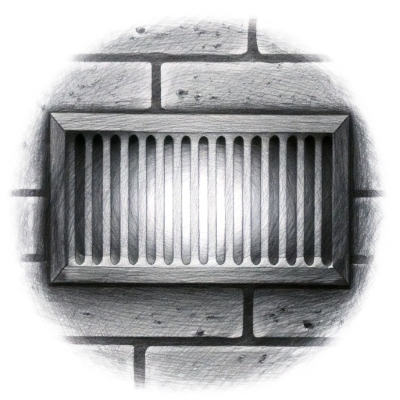 a glowing airvent