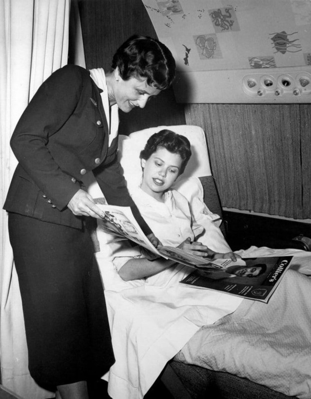 23 ретроснимка, показывающих насколько изысканными были перелеты раньше