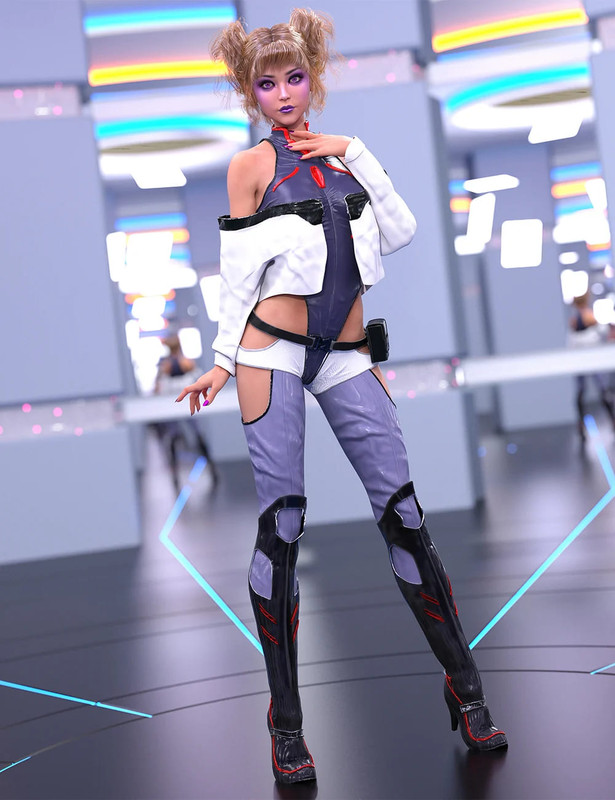 dForce Infiltrator Suit for Genesis 8 and 8.1 Female