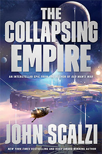 The cover for The Collapsing Empire