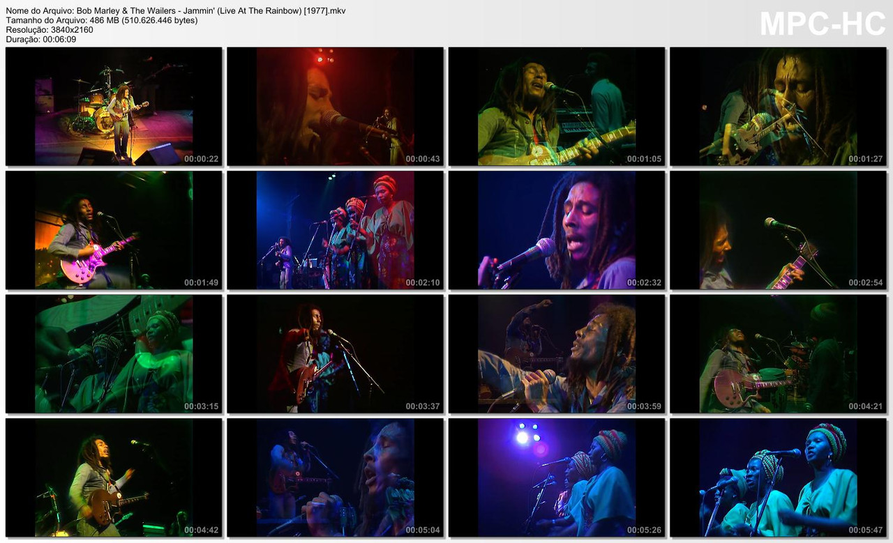 Bob Marley & The Wailers - Jammin' (Live At The Rainbow) (4K 2160p) [04.06.1977]