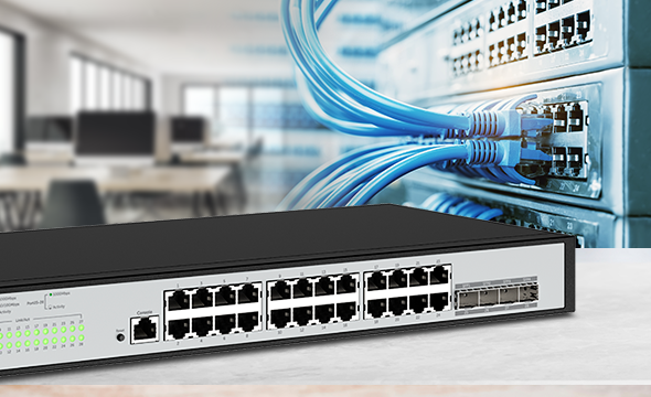 Interface de gerenciamento facilitado do Switch Intelbras S2328G-PB.