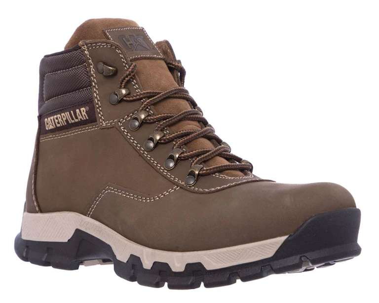 Sears: Bota de Piel Café Cat para Hombre 
