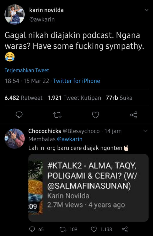 Curhatan Awkarin diundang podcast usai gagal nikah, warganet sentil soal kontennya empat tahun lalu bareng Salmafina Sunan