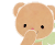 Bear blowing a kiss