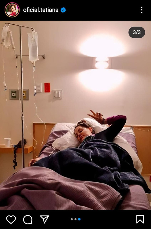Tatiana es hospitalizada de emergencia por una severa infección