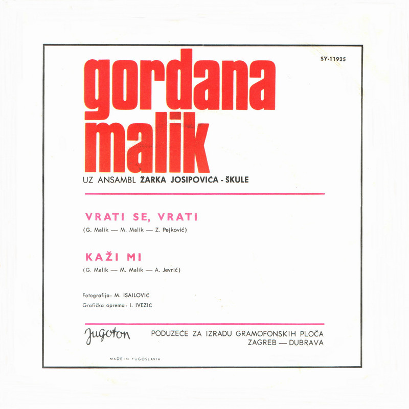 Gordana Malik 1971 z