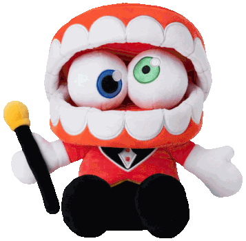 A small PNG of a Caine plushie.