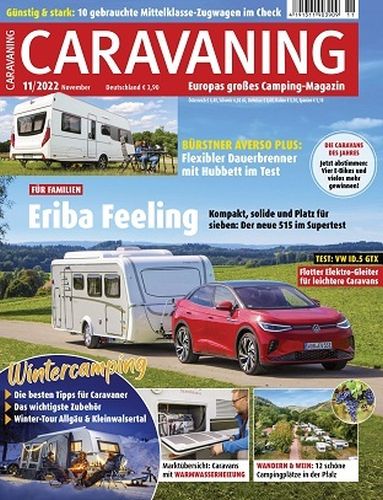 Cover: Caravaning Europas großes Campingmagazin No 11 November 2022