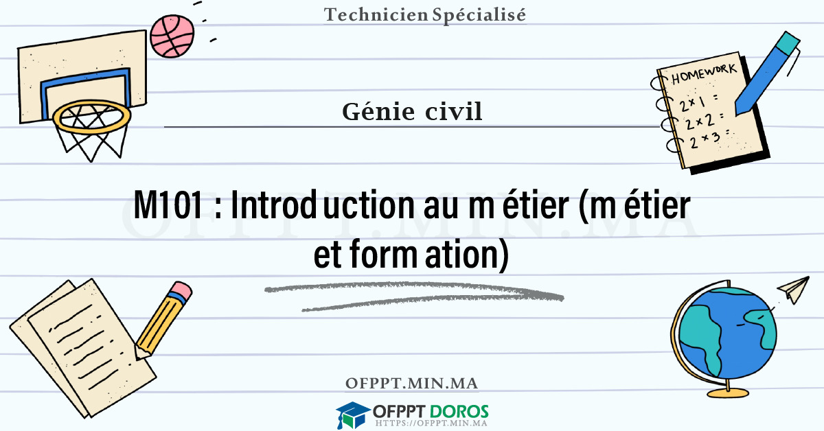 Sommaire détaillé du cours Introduction au métier (métier et formation) M101 OFPPT - Structure du module