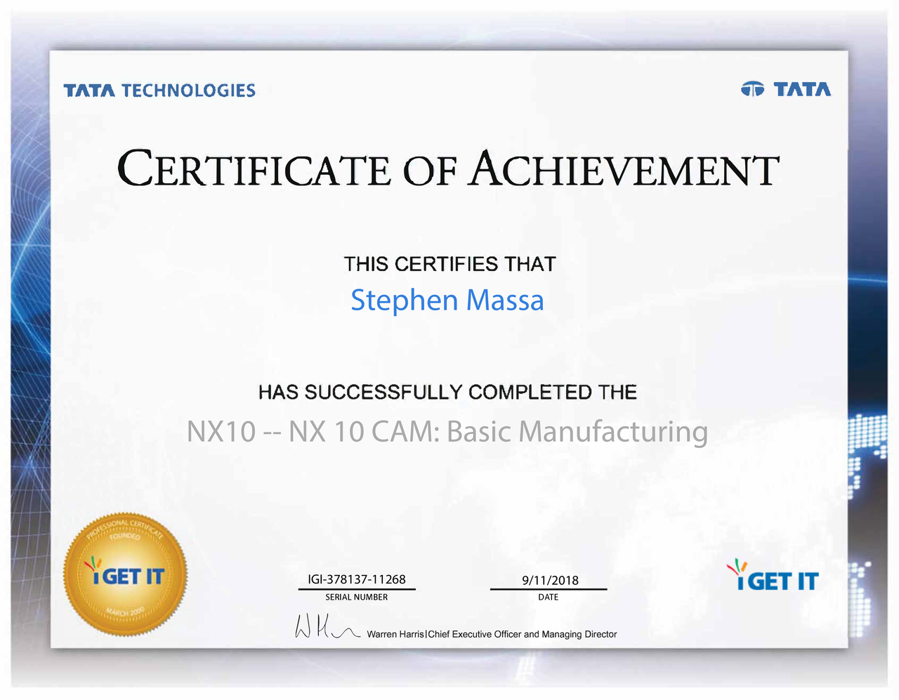 igetit certificate