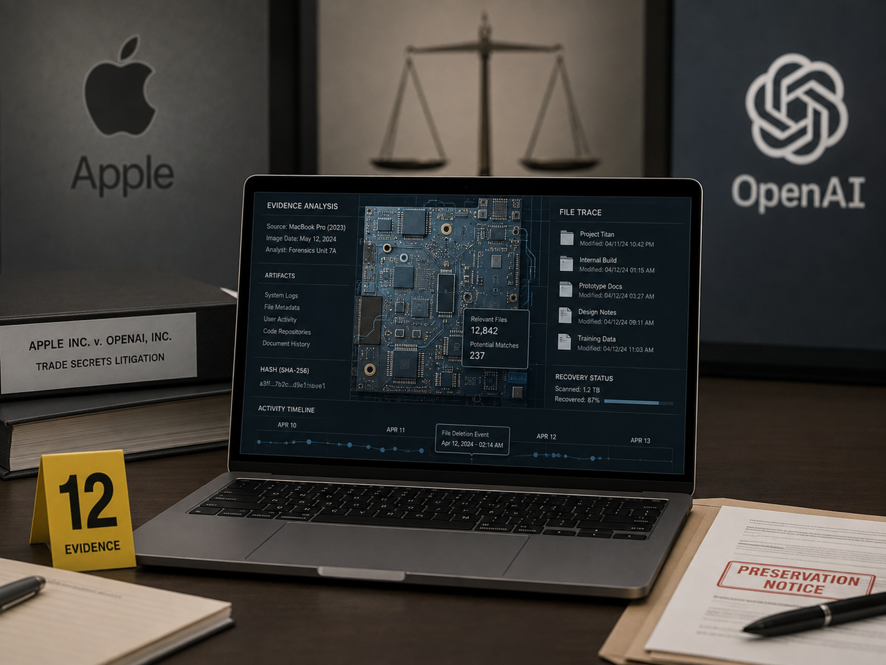 Apple acusa OpenAI de destruição de provas após encontrar esquema confidencial em MacBook de ex-engenheiro