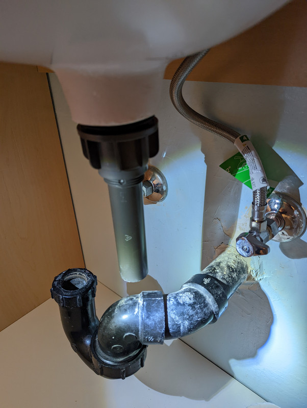 New vanity and sink but drain doesn't line up. What should I do? r