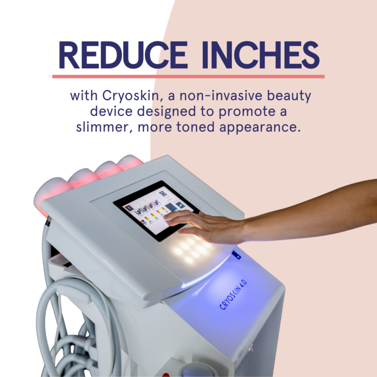 CryoSkin device with four static treatment wands