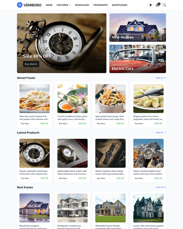Vemboro - Blogger Template
