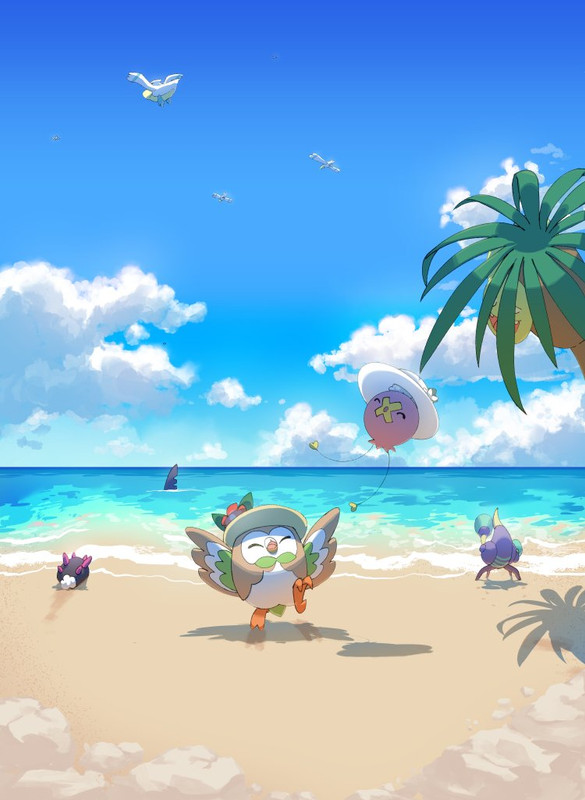 rowlet-drifloon-wingull-pyukumuku-alolan
