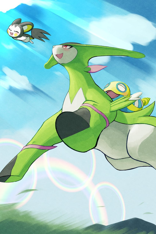 emolga-dunsparce-and-virizion-pokemon-an