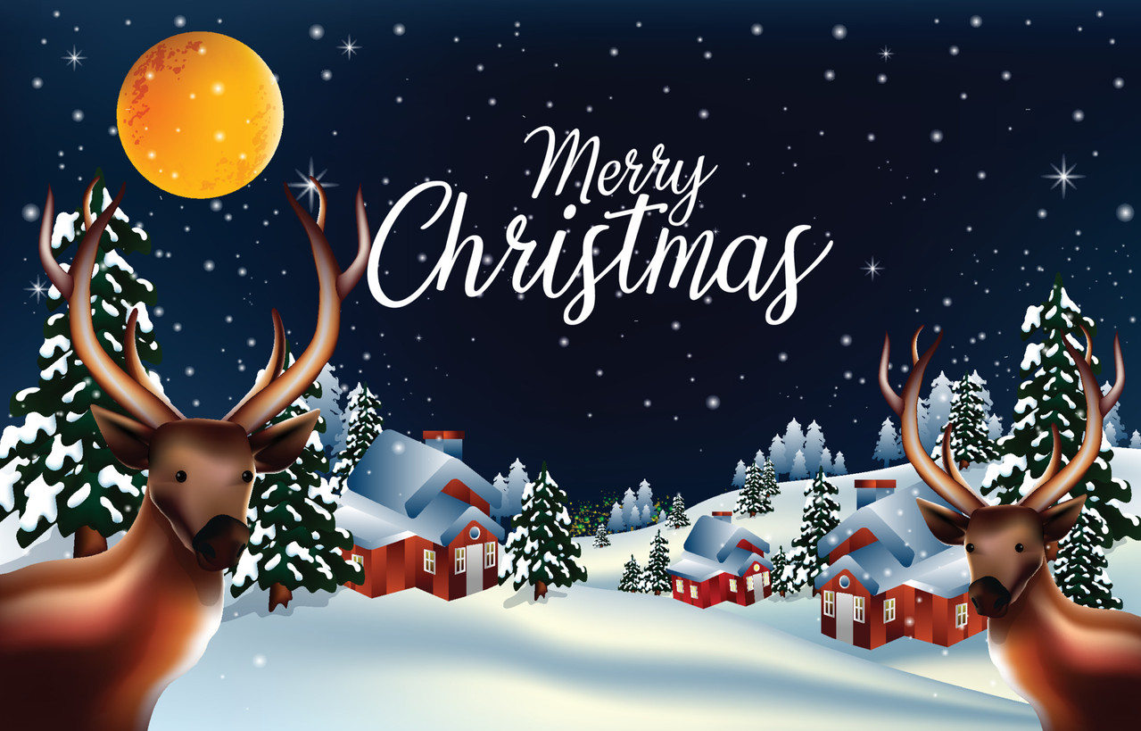 celebrate-merry-christmas-background-concept-free-vector