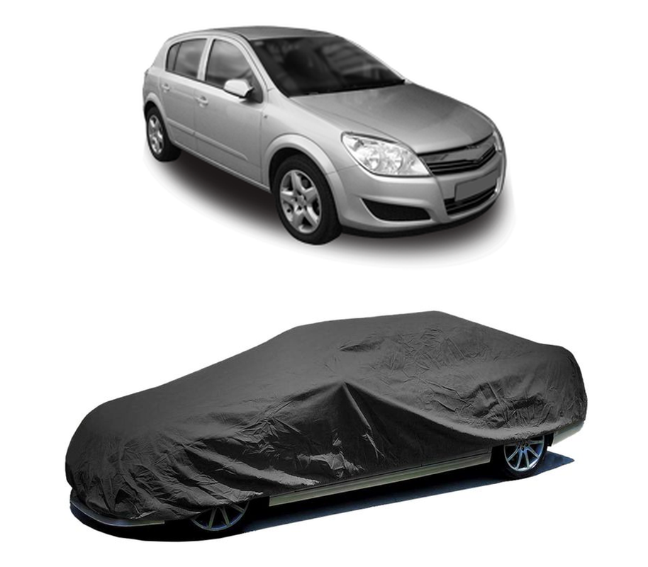 Husa tip prelata auto pentru OPEL ASTRA H CLASSIC Hatchback (A04) 2009,culoare negru, material textil impermeabil, rezistanta la intemperii praf UV, CARPASSION Husa Protectie