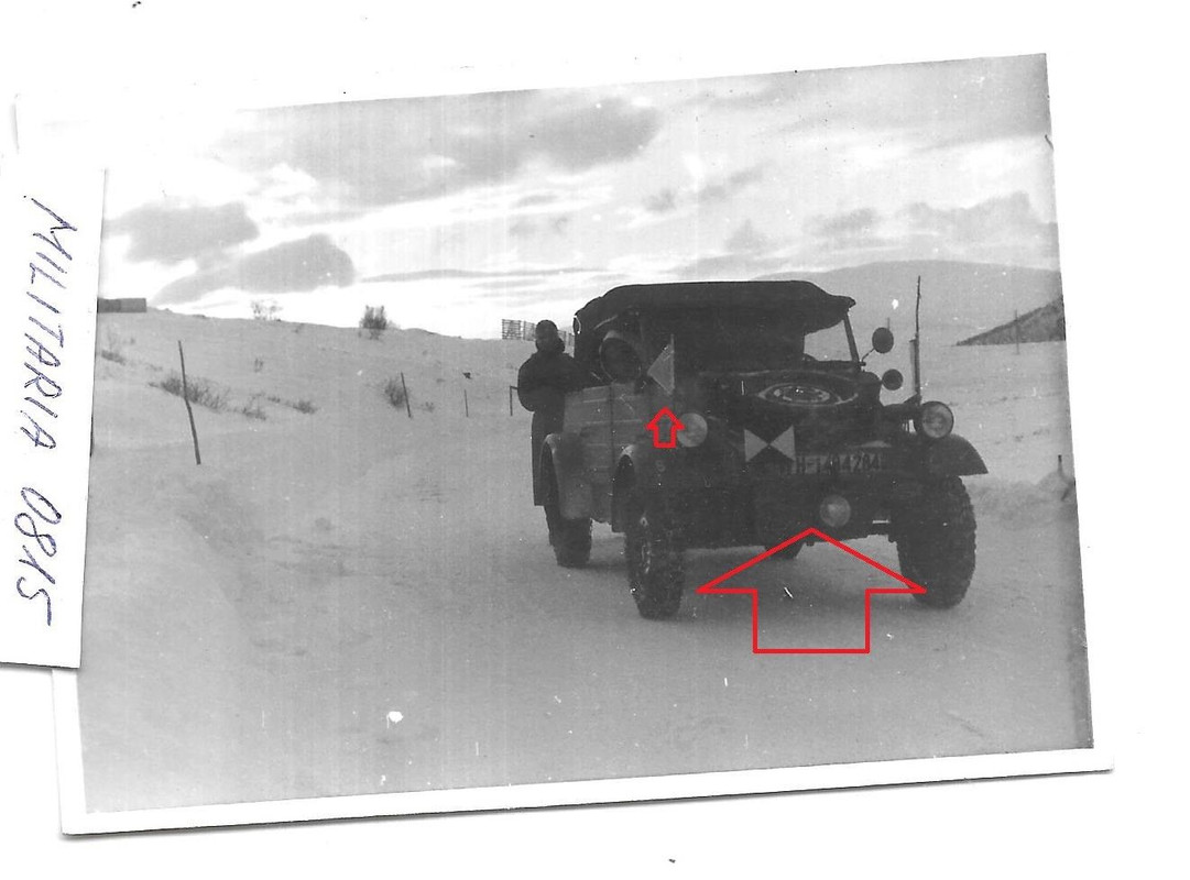 Foto 1944 VW Kübel des Generals des XXXIII. Armeekorps in Norweg