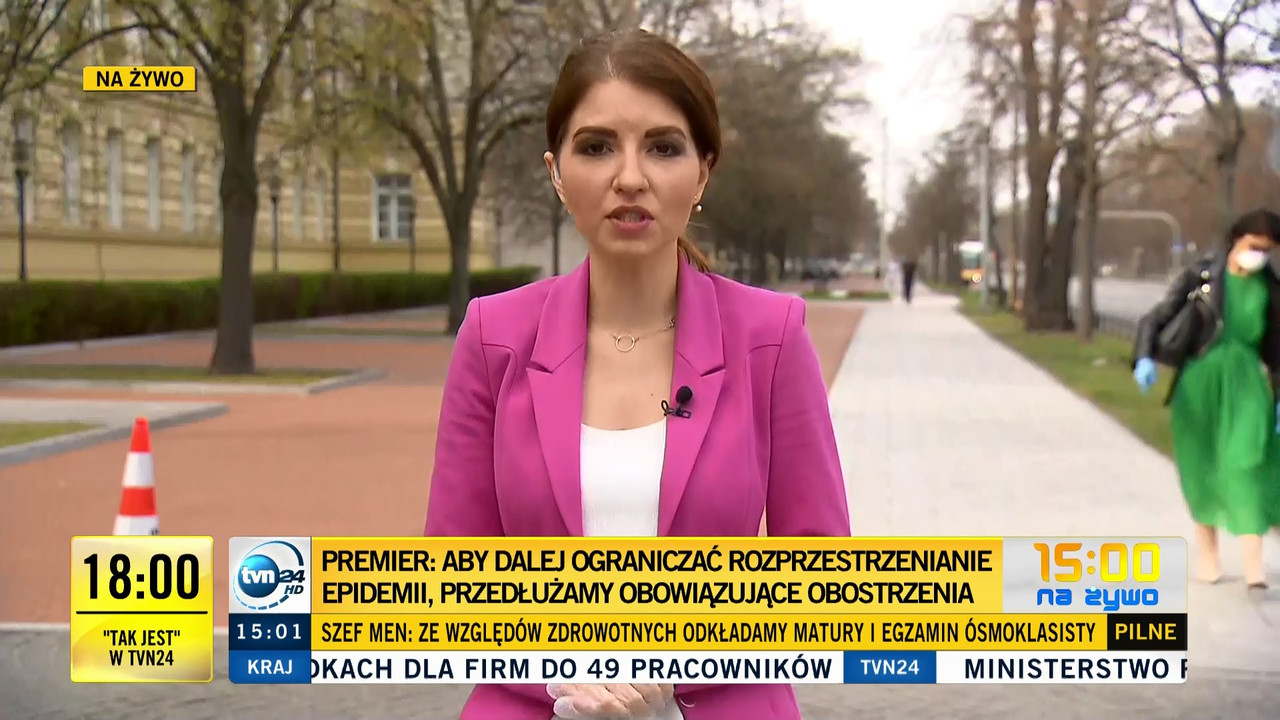 9 04 2020 malgosia mielcarek tvn24 2