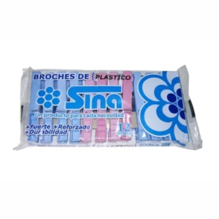4335 | Broches Plastico X 12 Uni
