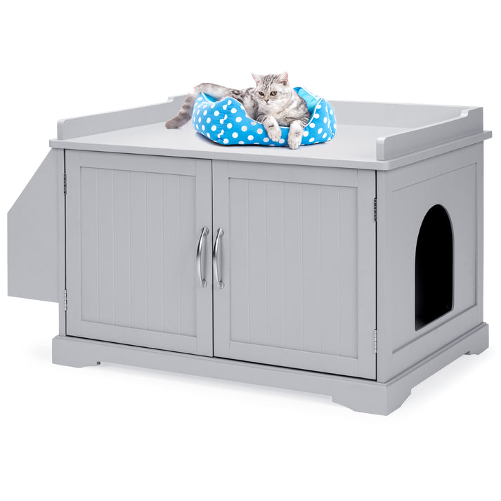 Stylish and Functional Litter Box Enclosure Cabinet for Cat Owners