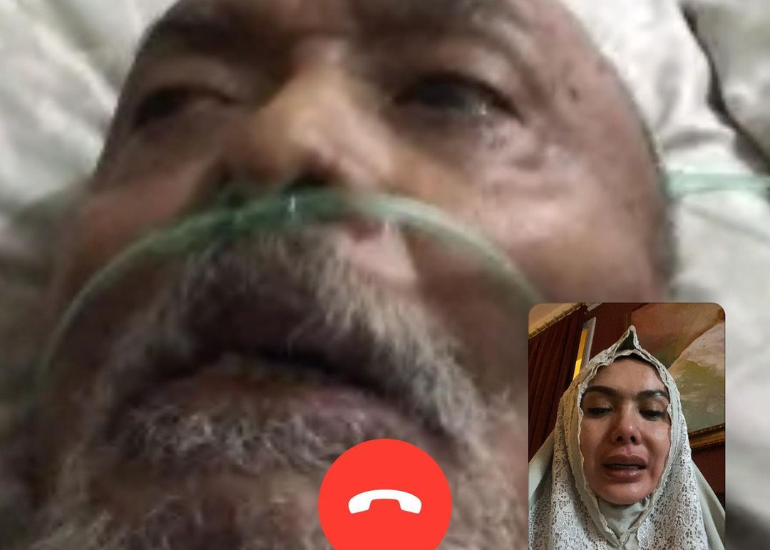 Momen Yuni Shara menuntun sang ayah saat detik-detik terakhir.