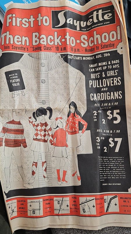 Vintage Sayvette Flyer