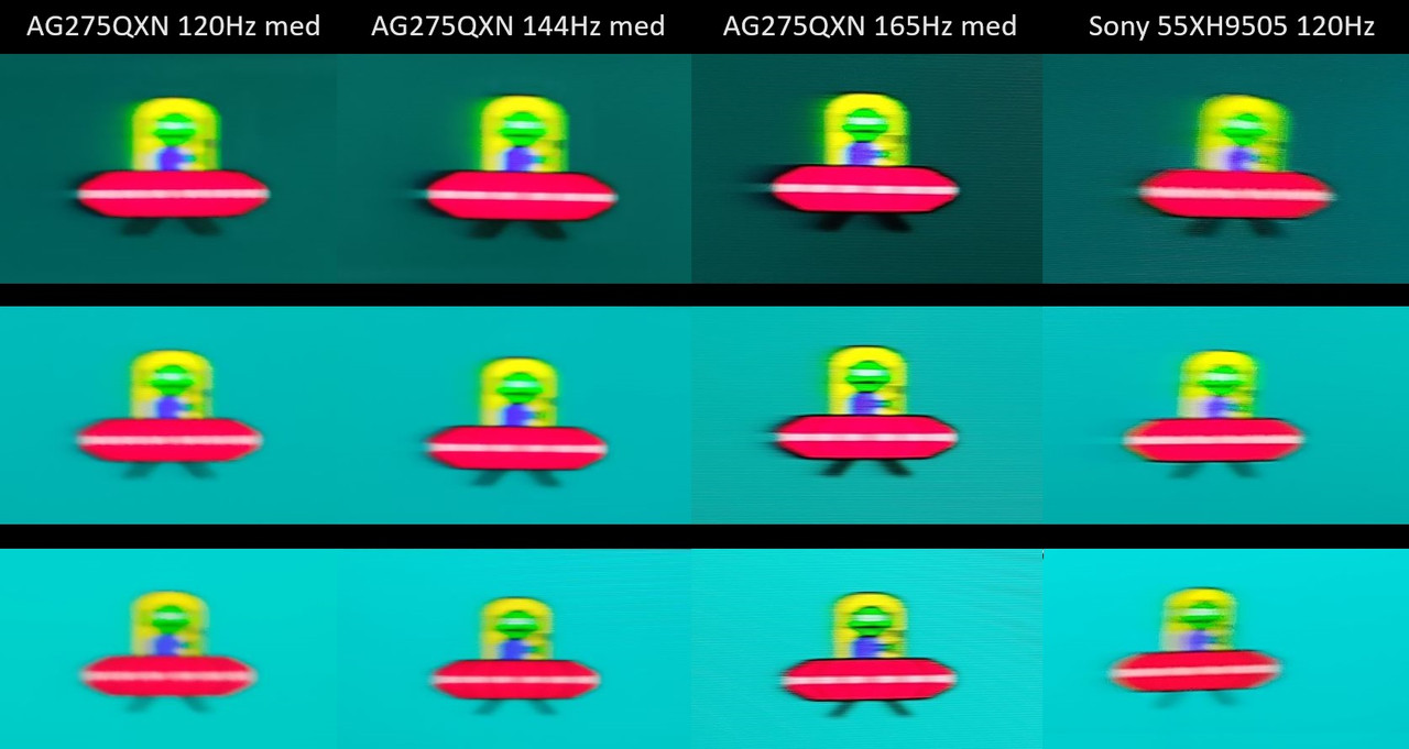 AG275QXN 120-165Hz ufo test