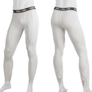 AD Long Tights White w Silv-S