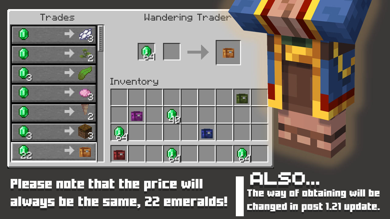 Backpacks! Bring all the items you want with you Minecraft Data Pack