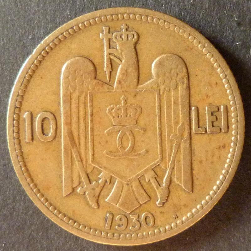 Entre Guerra y Guerra. 10 Lei. Rumania (1930) RUM-10-Lei-1930-rev
