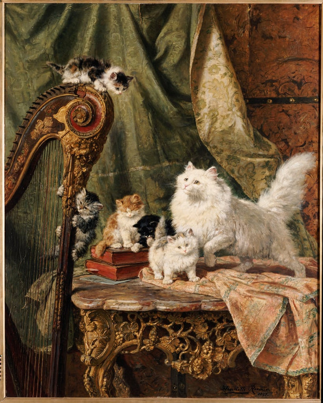 1-Henritte-Ronner-Knip-A-Musical-Interlude-1897-Meister-Drucke-821980