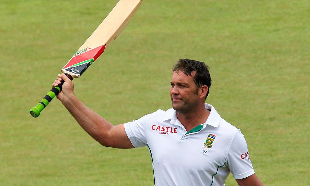 Kallis celebrating his century