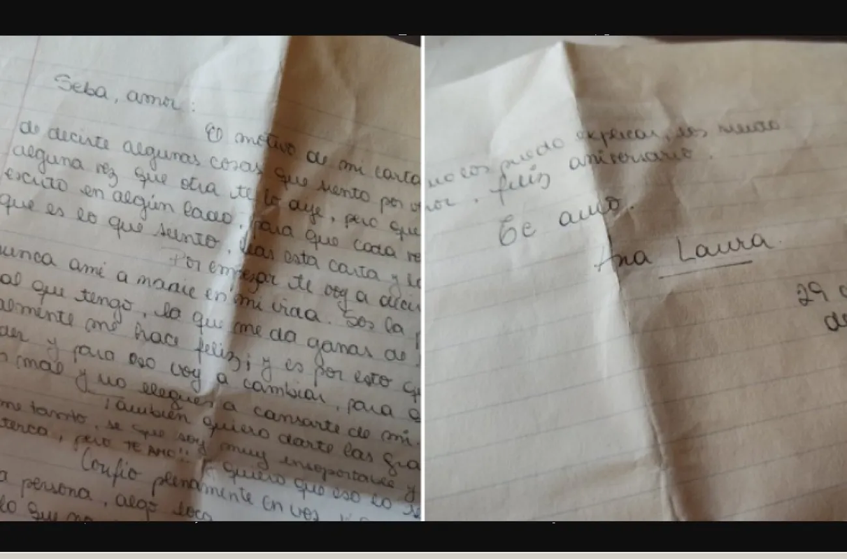Publicó una carta de amor de su primera novia, el esposo de esta le responde