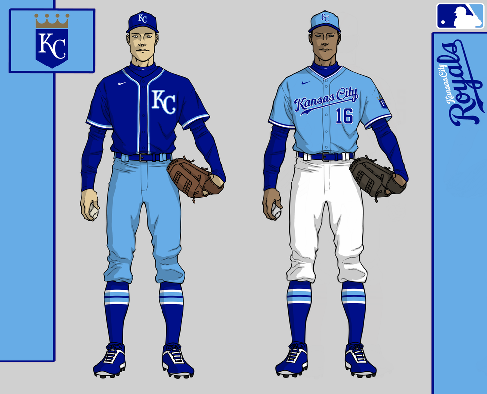 Chris Creamer  SportsLogos.Net on X: Yesterday in baseball uniforms -- a  colourful day across #MLB, three in powder blue; the M's blues make a rare  home appearance; A's now 9-1 at