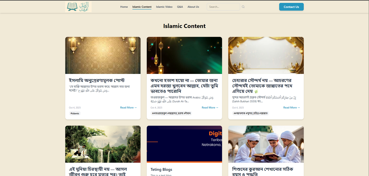 Modern Personal Blog Website screenshot 2