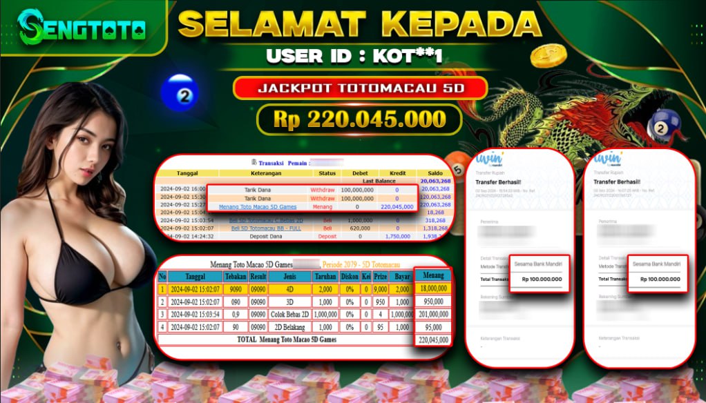 BUKTI PEMBAYARAN JP TOTOMACAU 5D