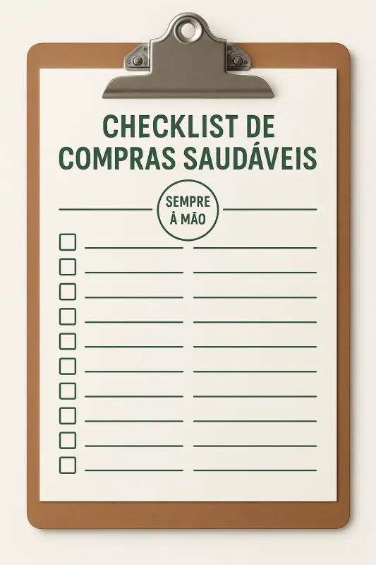 Checklist de Compras Saudáveis