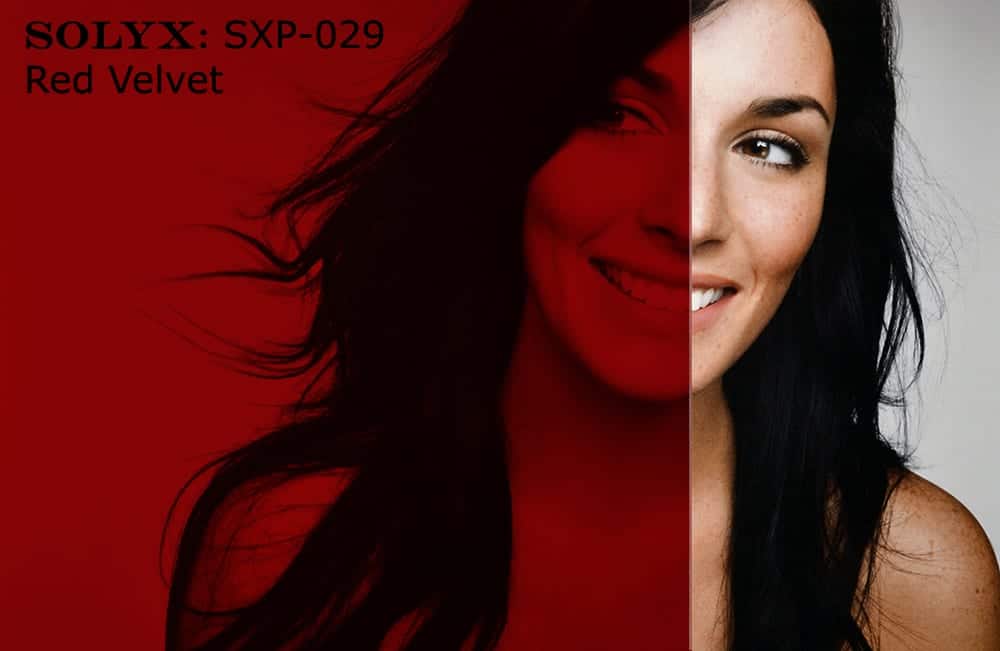 SXP-029 red velvet – Stained Glass Window Film. Transparent, optically clear, colored, polyester film with scratch resistant, protective coating. Gloss…