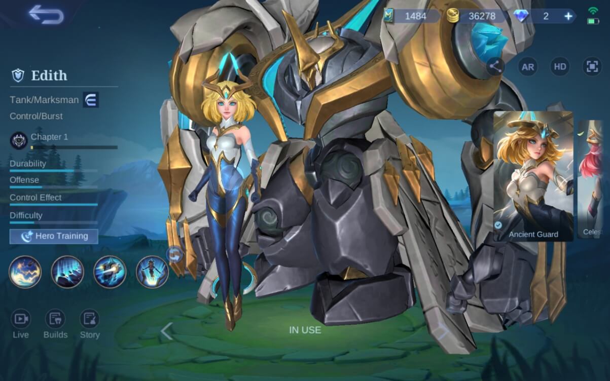 Edith hero tank mm untuk pemula