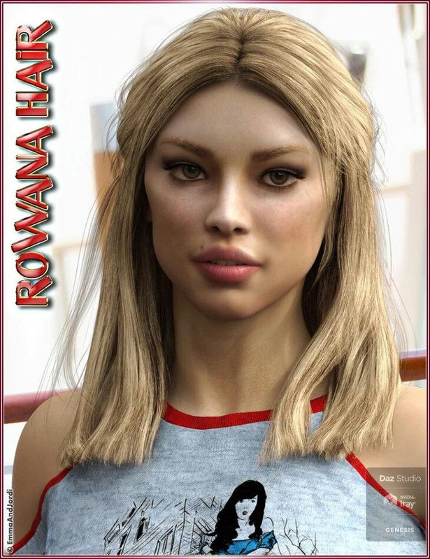 Rowana Hair For Genesis 8 Female(s) *Repost*