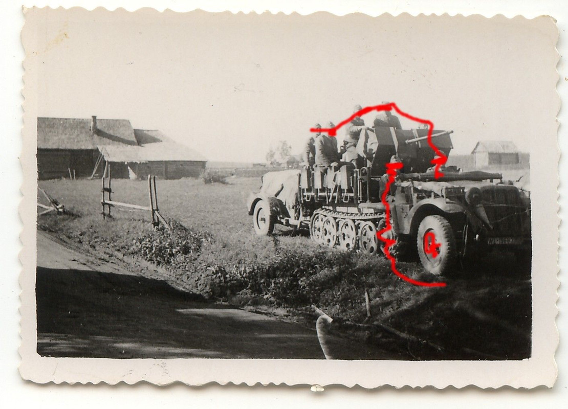 Rußland Panzer Flak 2 cm auf Halbkette 1 Tonner SdKfz August 194