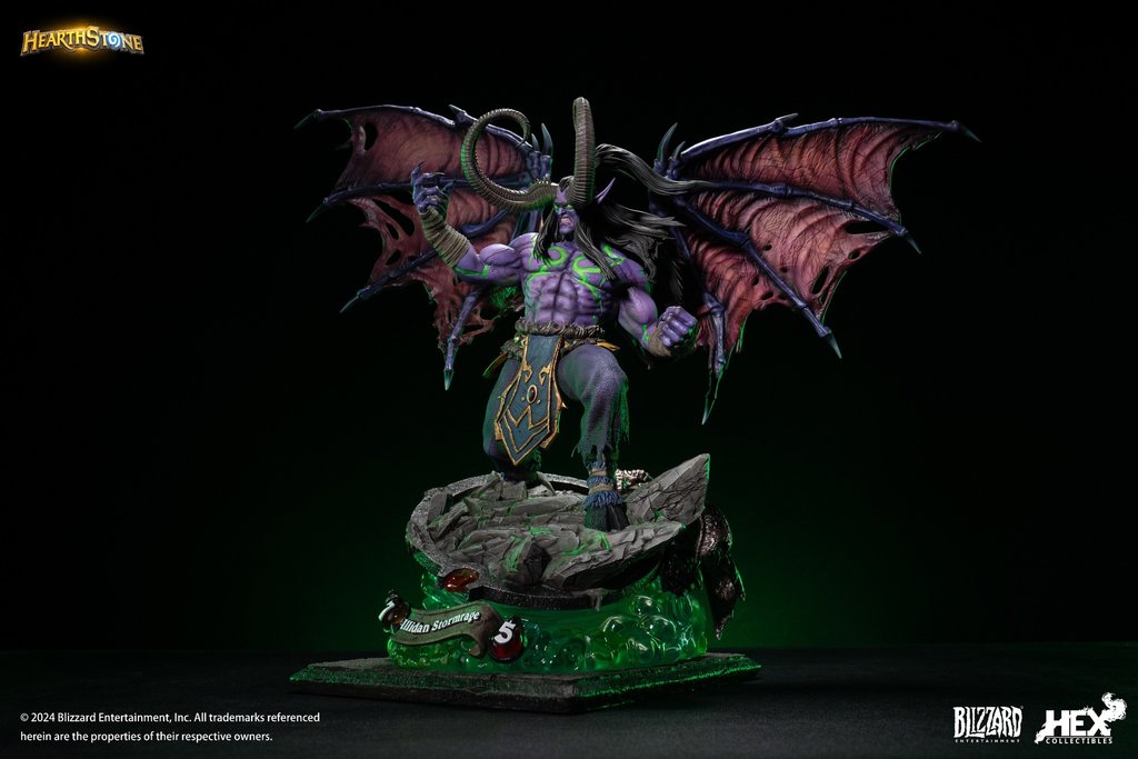 HEX Collectibles : Hearthstone - Illidan Stormrage 1/6 & 1/10 Scale Statue 15